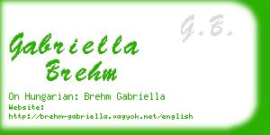 gabriella brehm business card